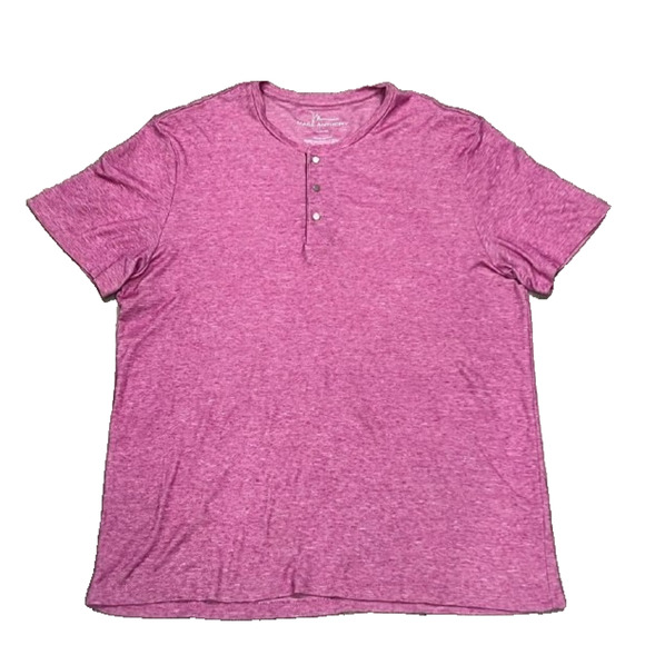 Marc Anthony Other - Marc Anthony Luxury Mens Slim-Fit Button T-Shirt Maroon XL A005760